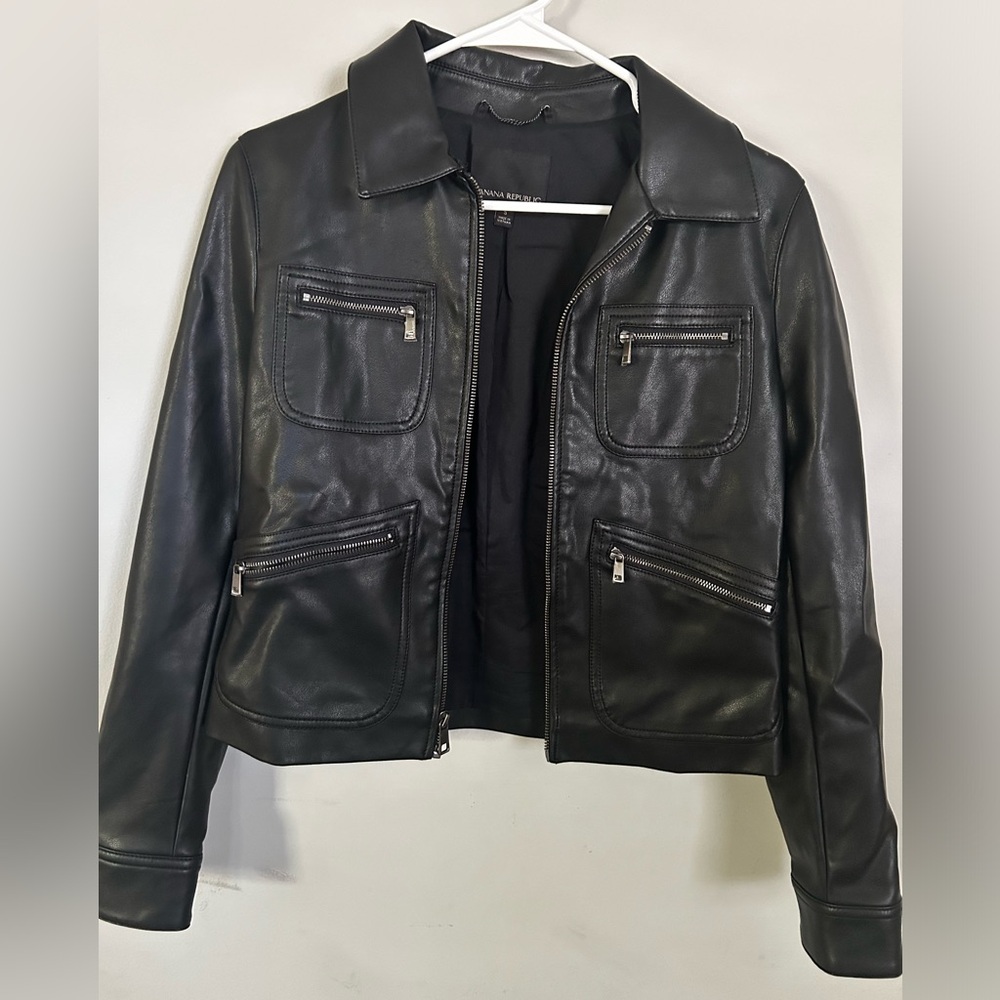 Banana republic Vegan leather jacket.